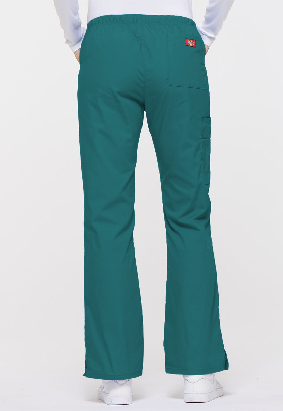 Women's Mid Rise Drawstring Cargo Pant - Teal Blue