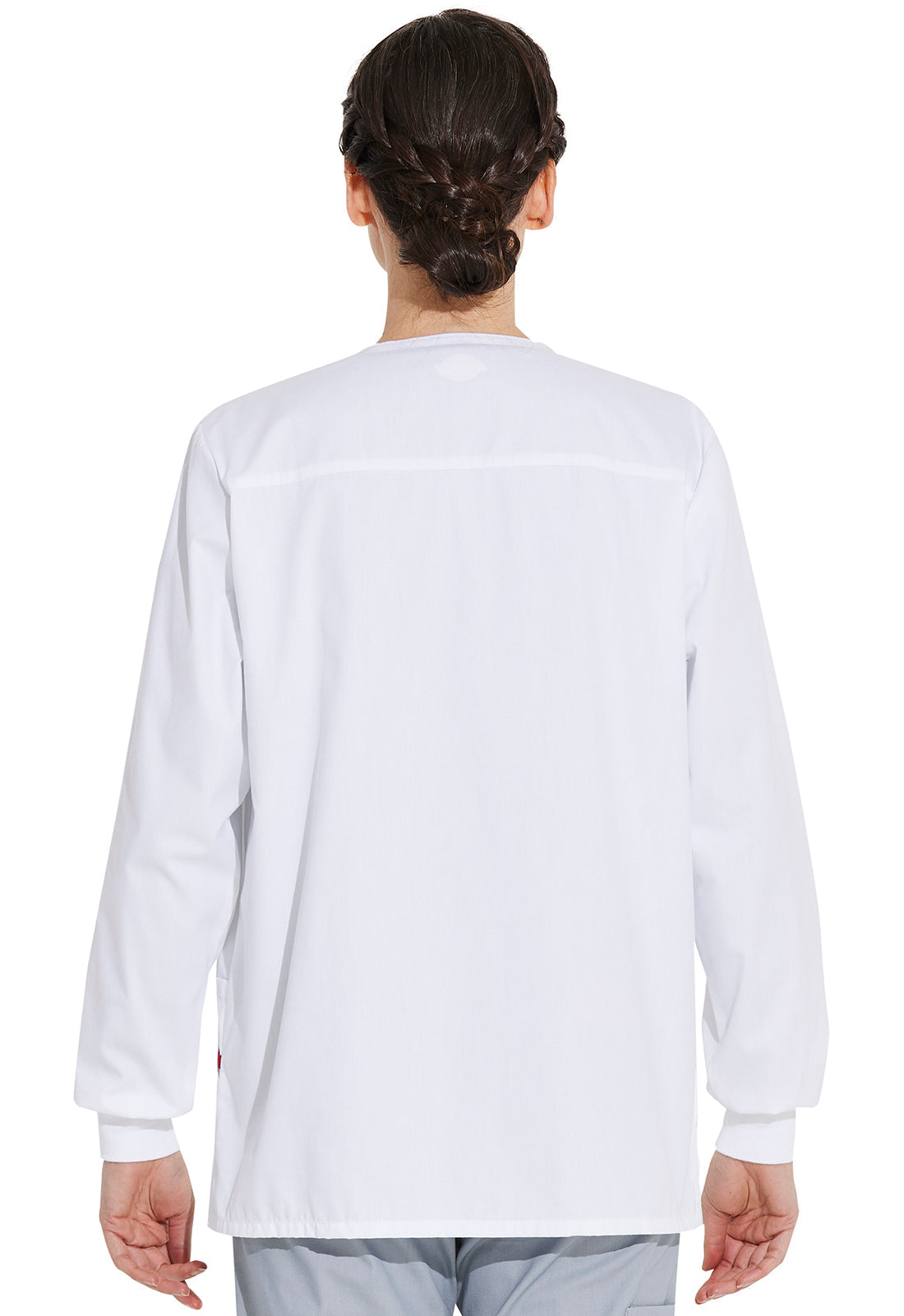 Women's Snap Front Warm-Up Jacket - White