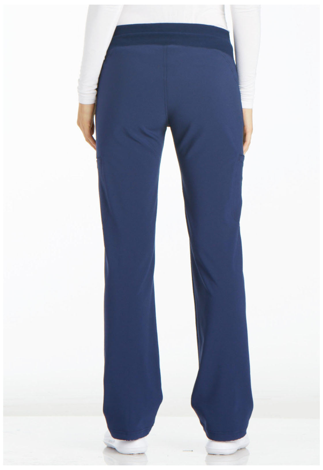 Women's Mid Rise Straight Leg Pull-on Pant - Navy