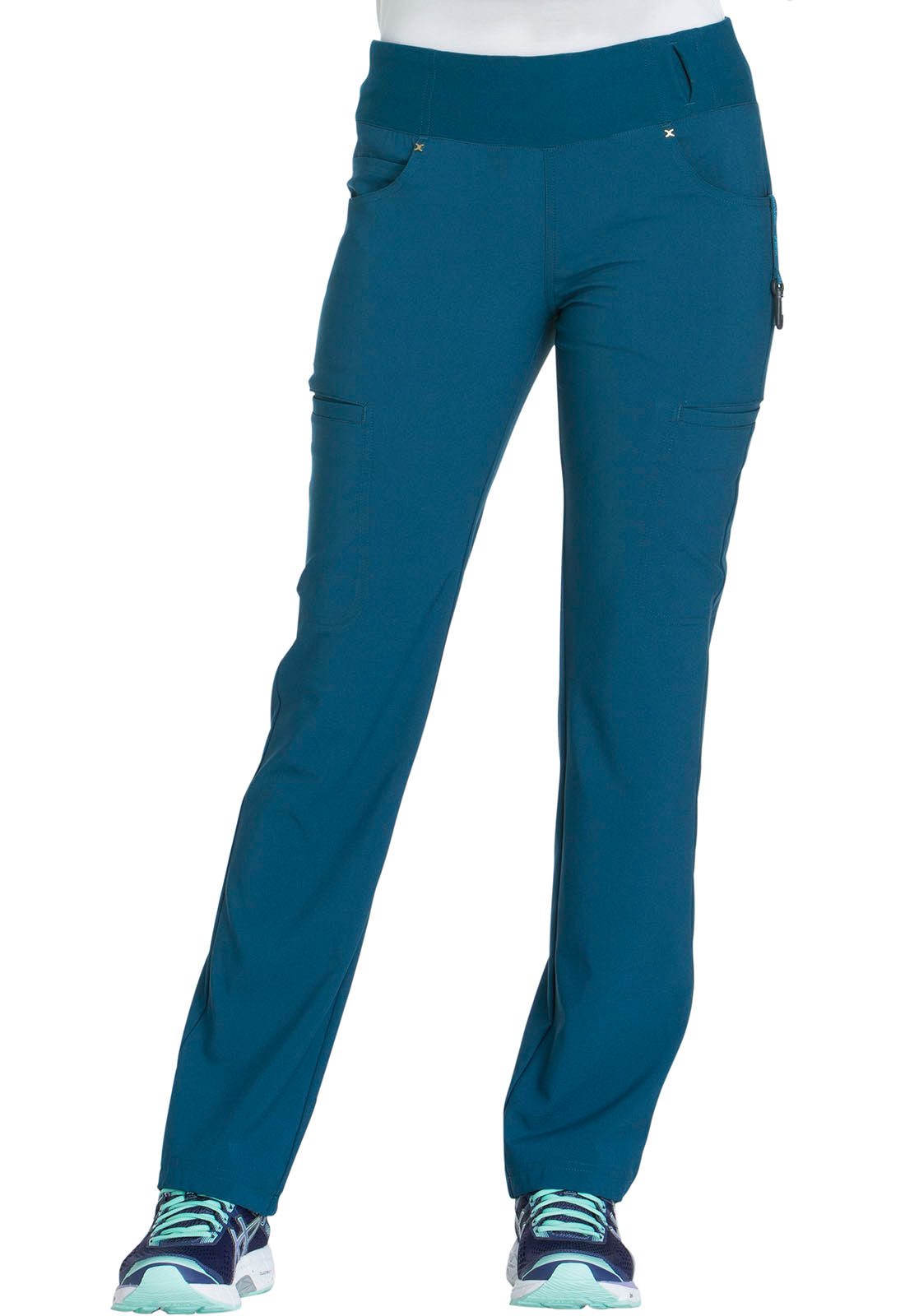 Women's Mid Rise Straight Leg Pull-on Pant - Caribbean Blue
