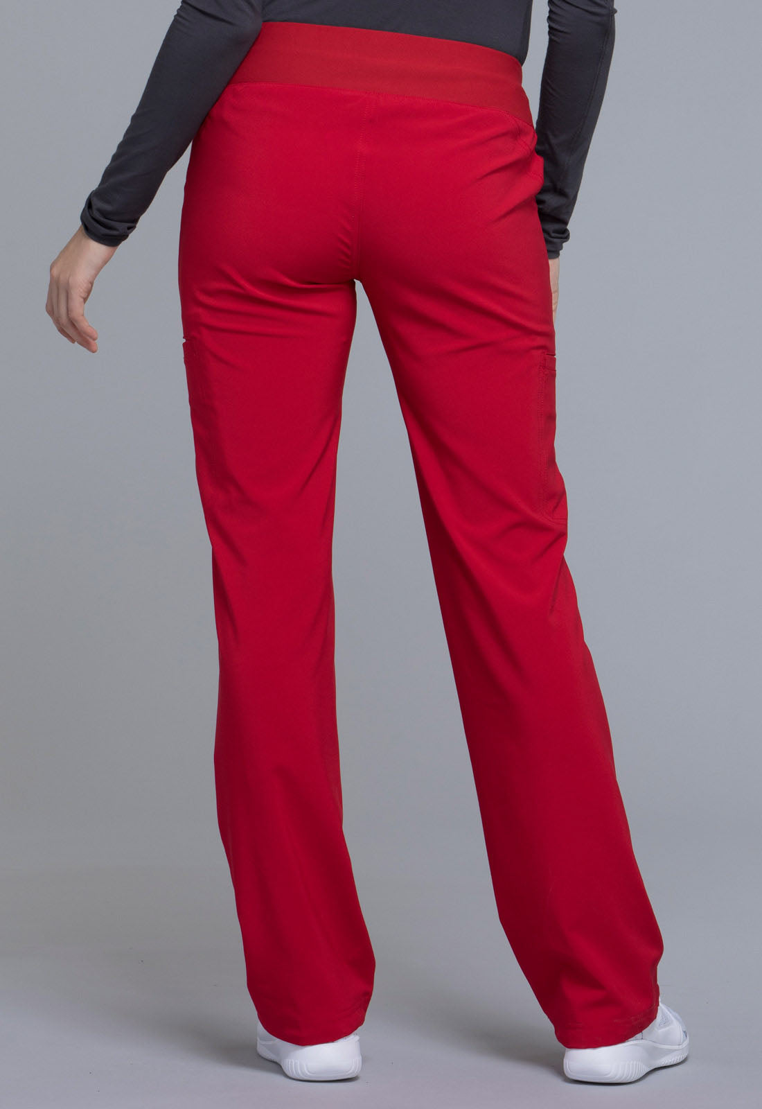 Women's Mid Rise Straight Leg Pull-on Pant - Red