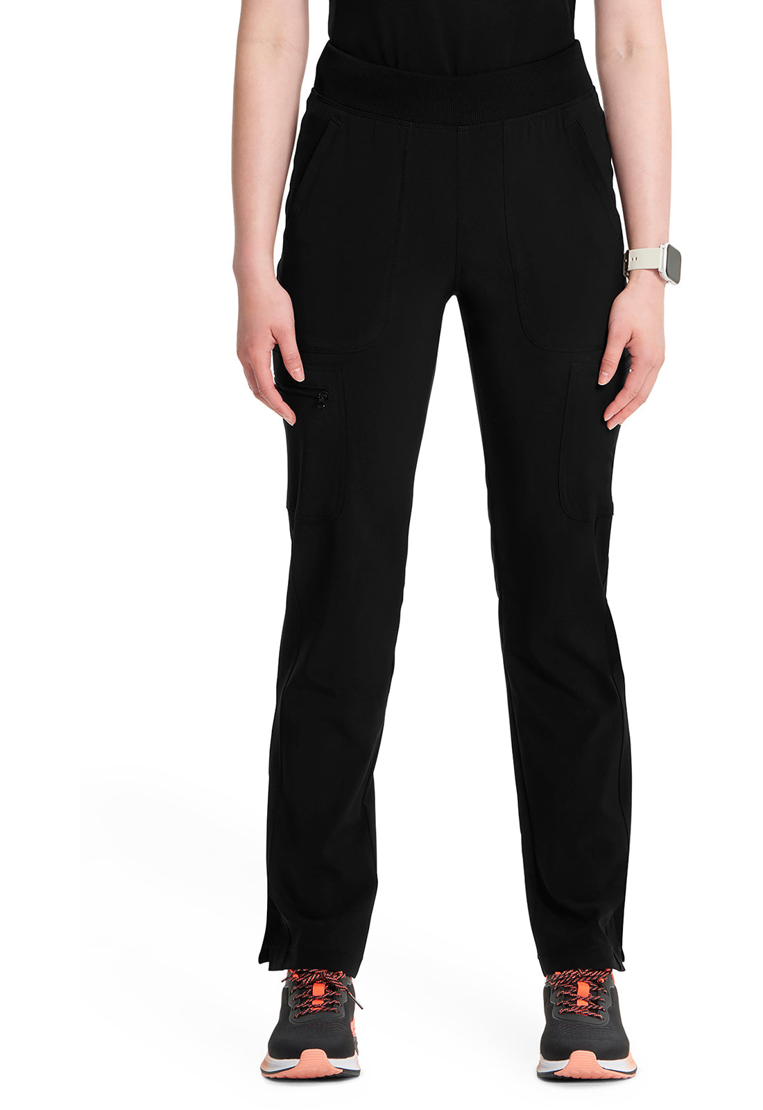 Women's Mid Rise Tapered Leg Pull-on Pant - Black