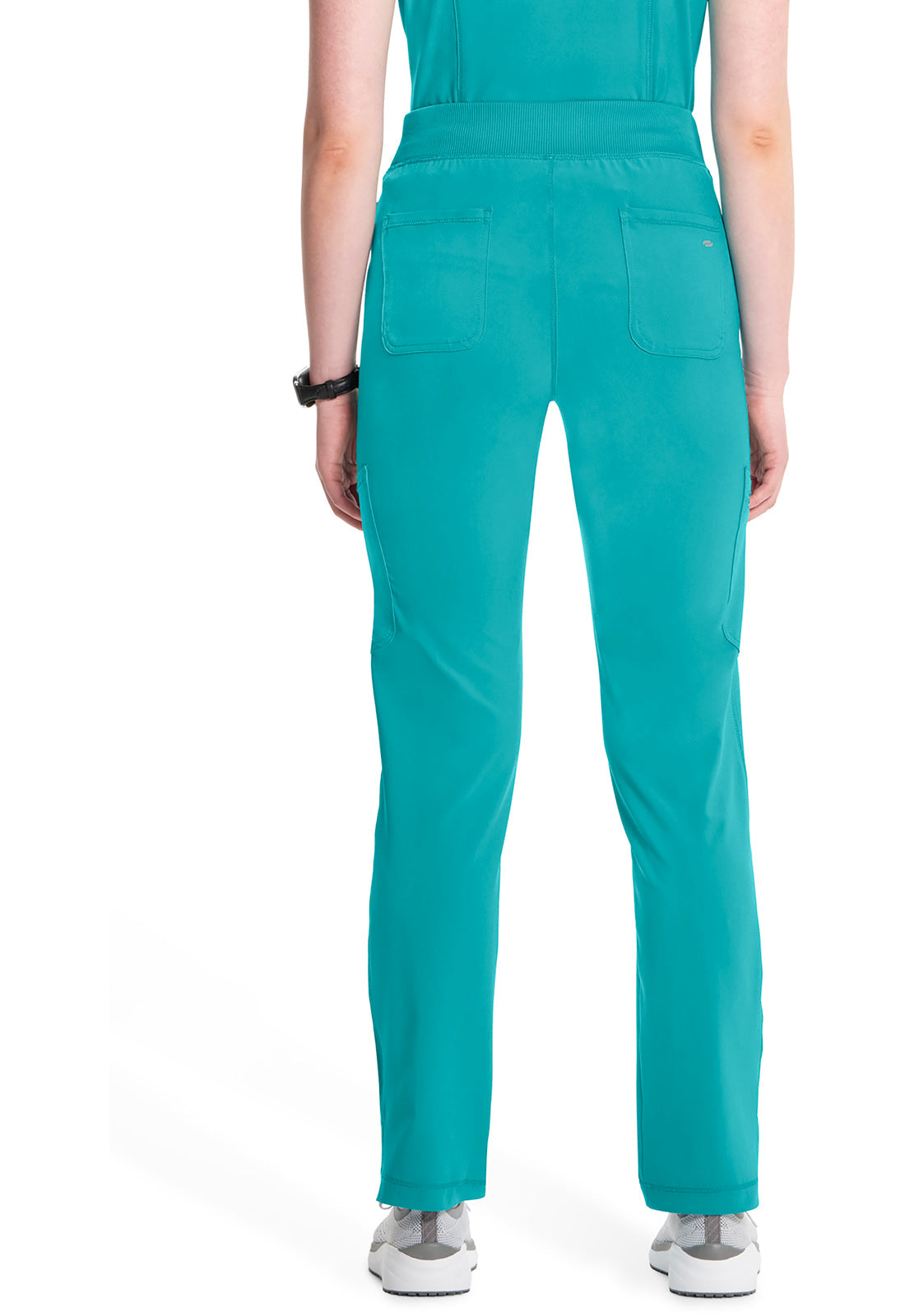 Women's Mid Rise Tapered Leg Pull-on Pant - Teal Blue
