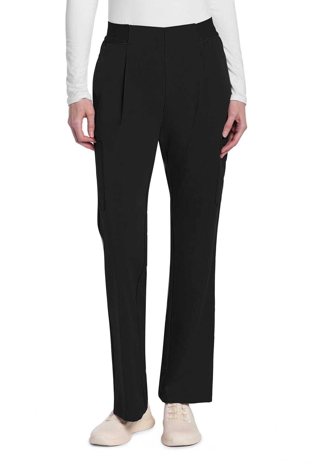 Women's Mid Rise Pull-On Moderate Flare Leg Pant - Black