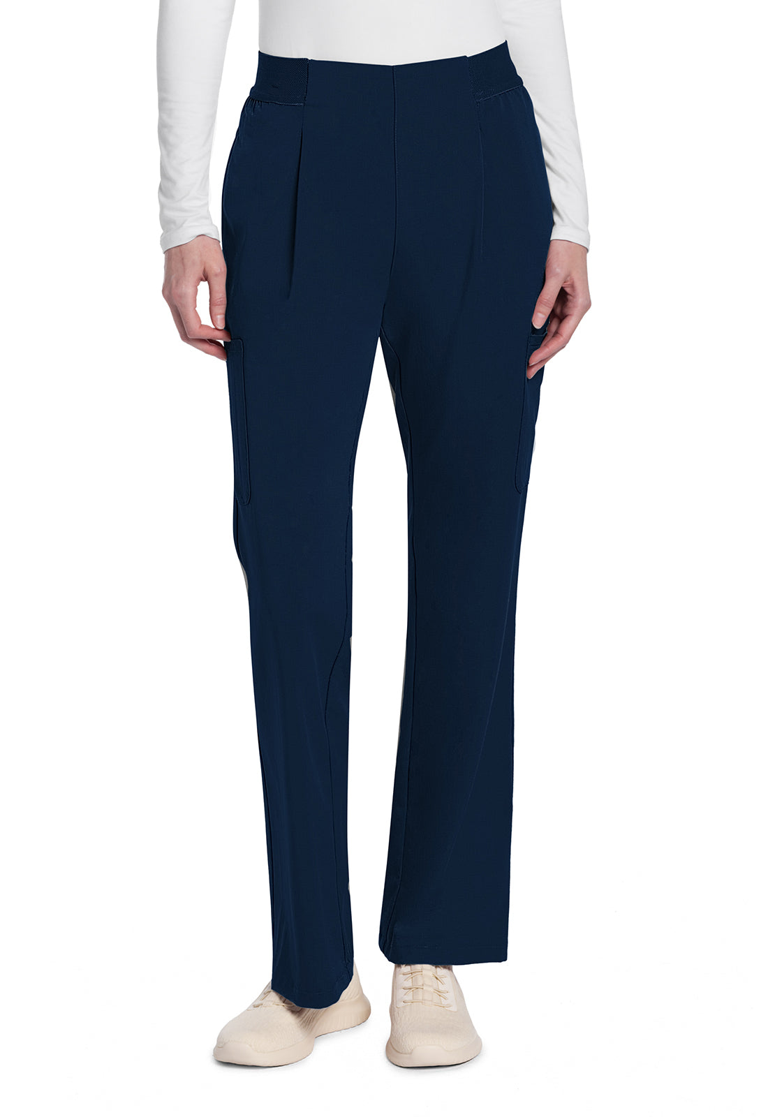 Women's Mid Rise Pull-On Moderate Flare Leg Pant - Navy
