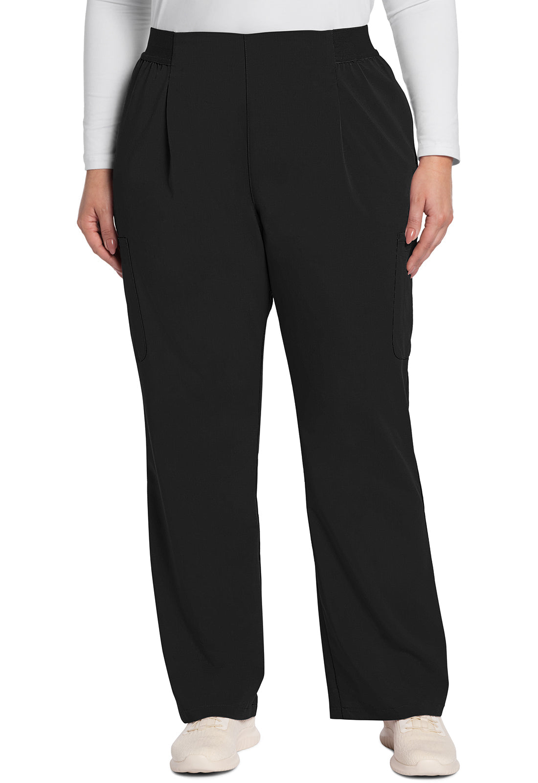 Women's Mid Rise Pull-On Moderate Flare Leg Pant - Black