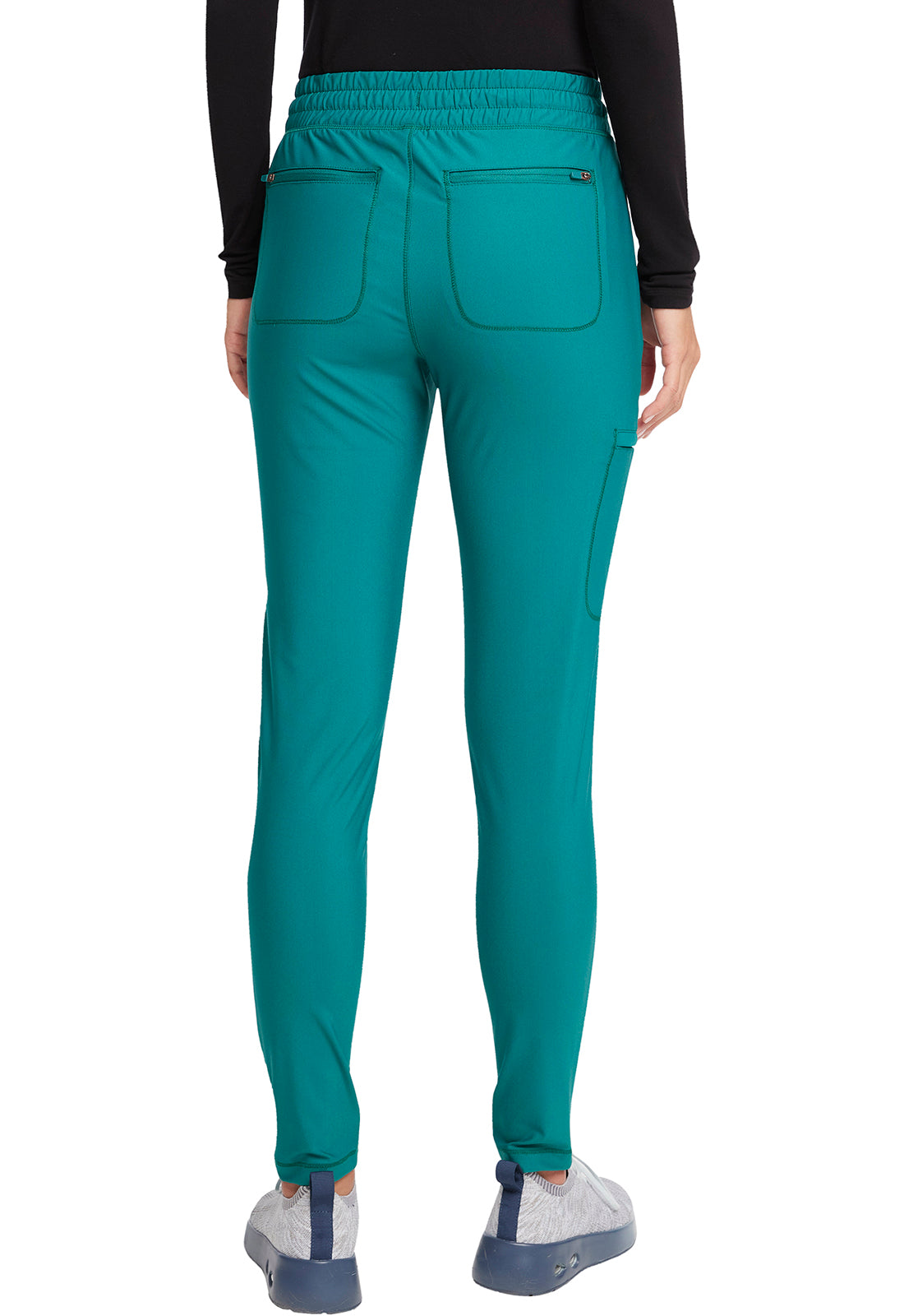 Women's Mid Rise Tapered Leg Drawstring Pant - Hunter Green