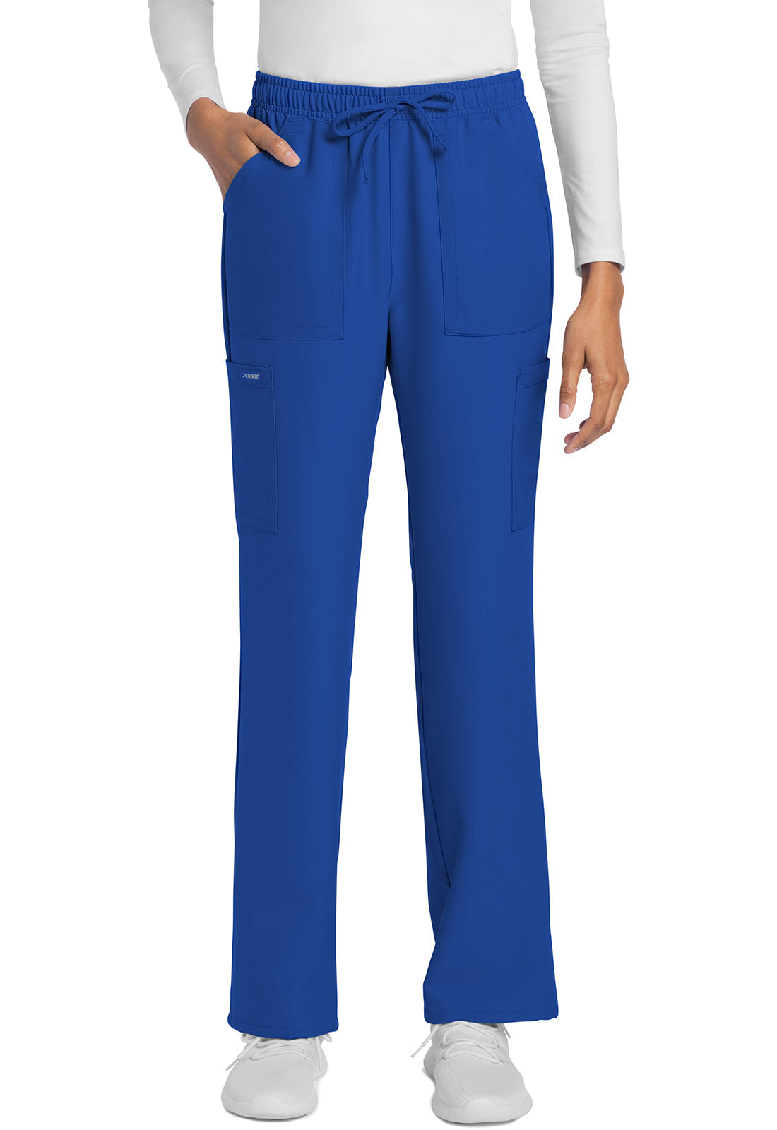 Women's Mid Rise Drawstring Trouser Cargo Pant - Royal