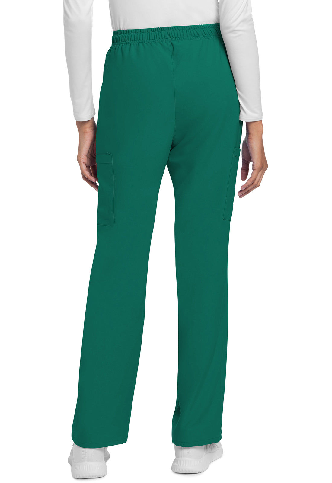 Women's Mid Rise Drawstring Trouser Cargo Pant - Hunter Green