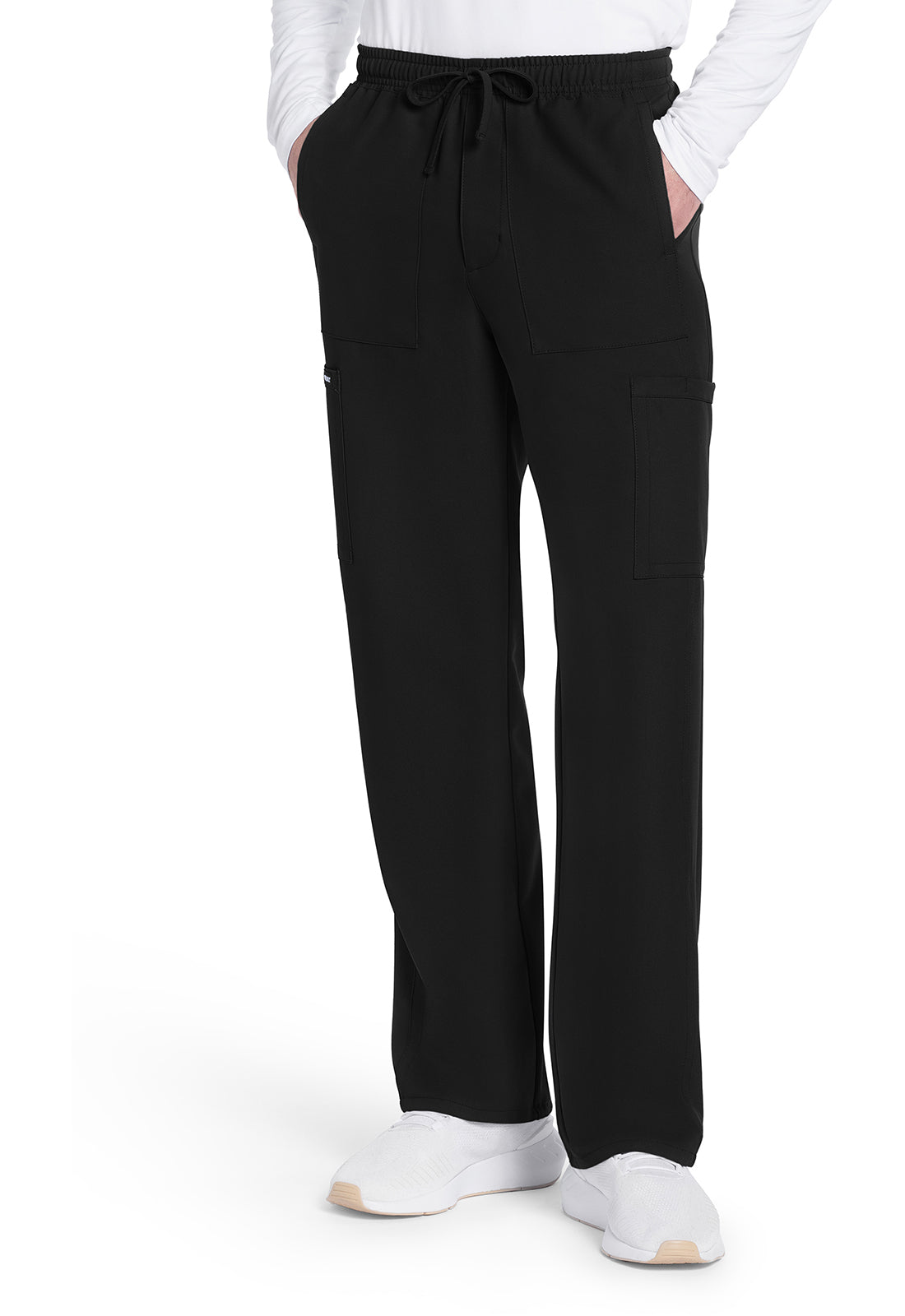 Men's Men's Mid Rise Zip Fly Straight Leg Pant - Black