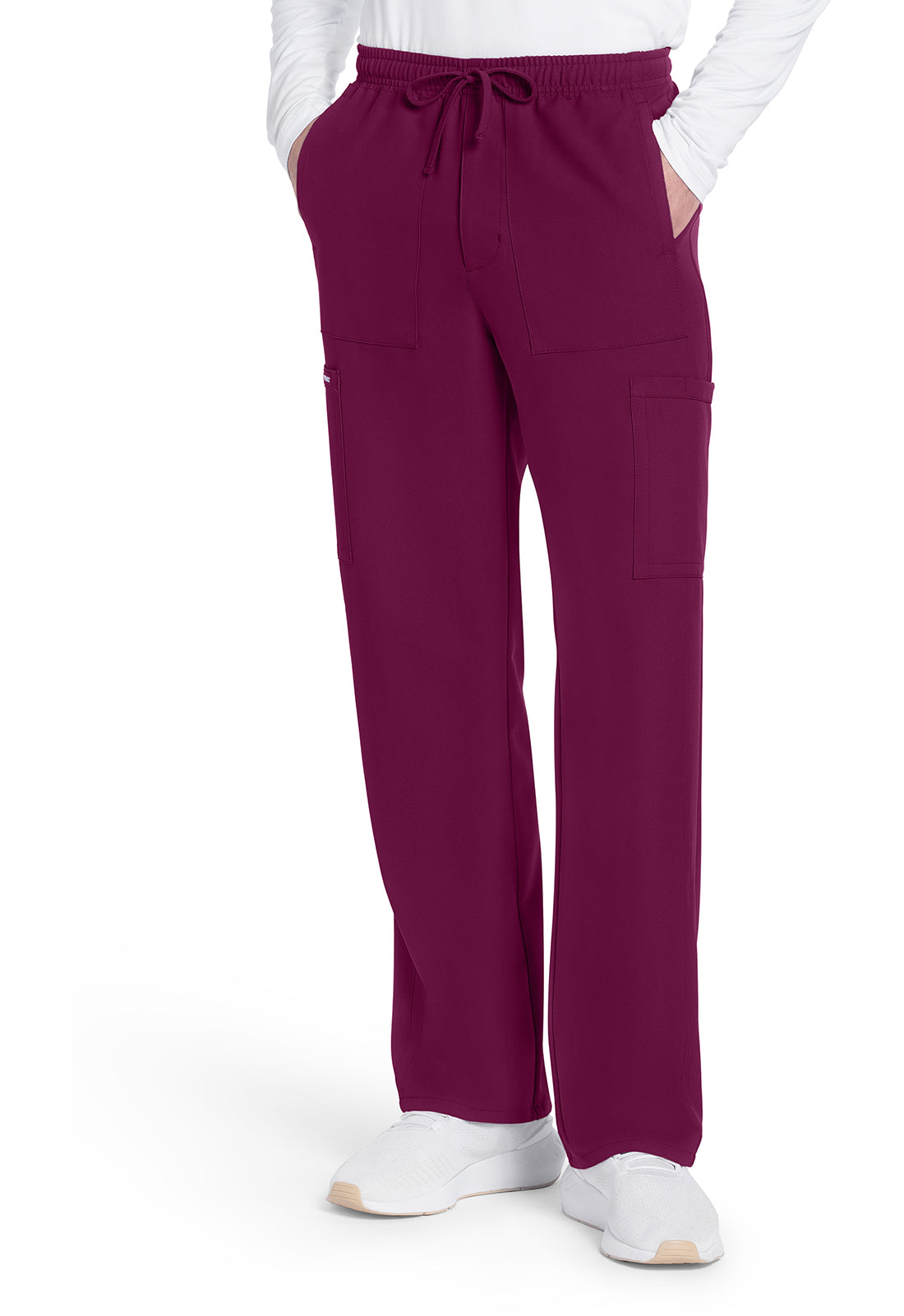 Men's Men's Mid Rise Zip Fly Straight Leg Pant - Wine