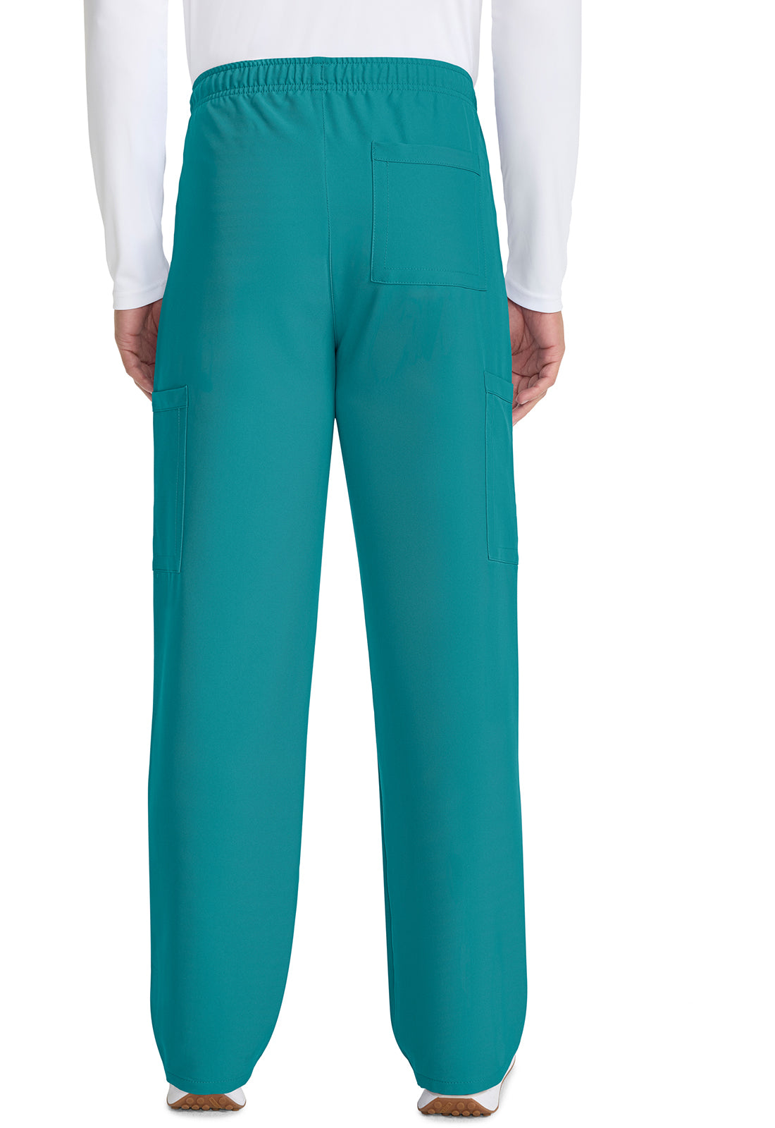 Unisex Unisex Mid Rise Drawstring Straight Pant - Teal Blue