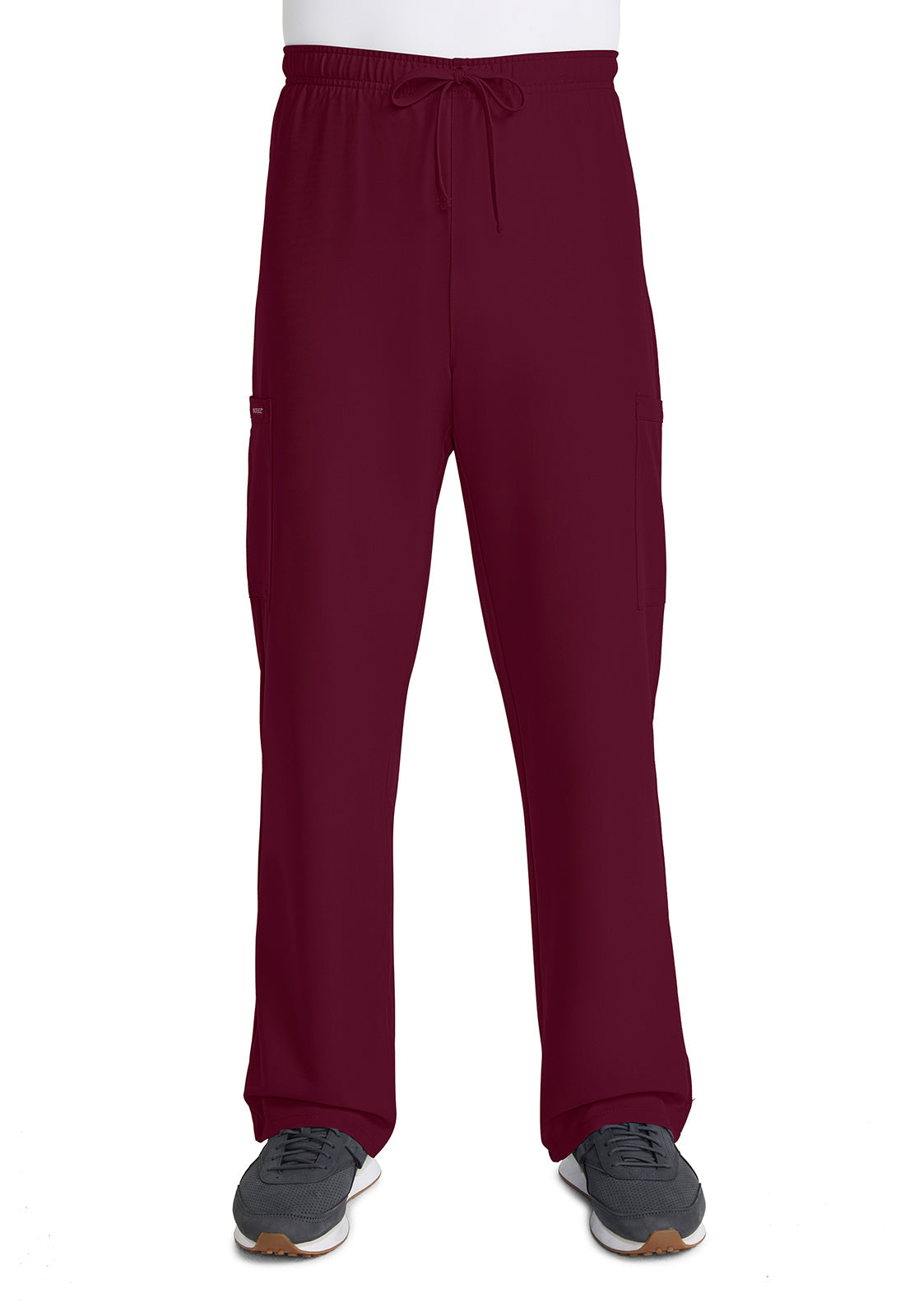 Unisex Unisex Mid Rise Drawstring Straight Pant - Wine