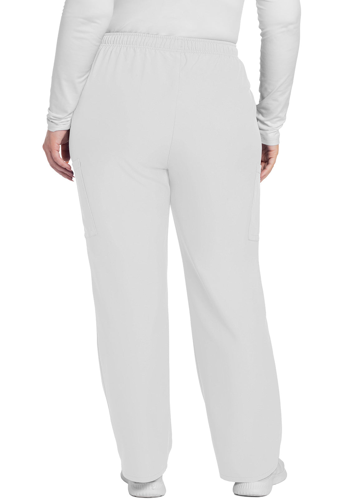Women's Mid Rise Pull-on Slim Leg Cargo Pant - White