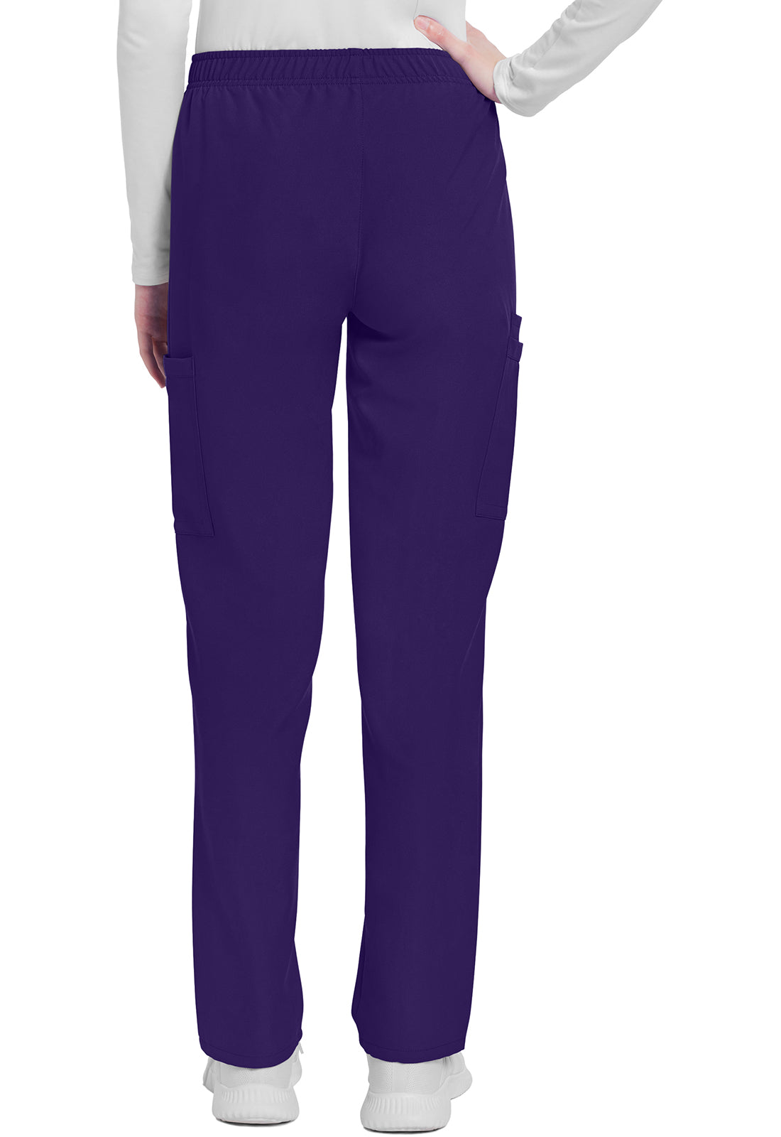Women's Mid Rise Pull-on Slim Leg Cargo Pant - Grape