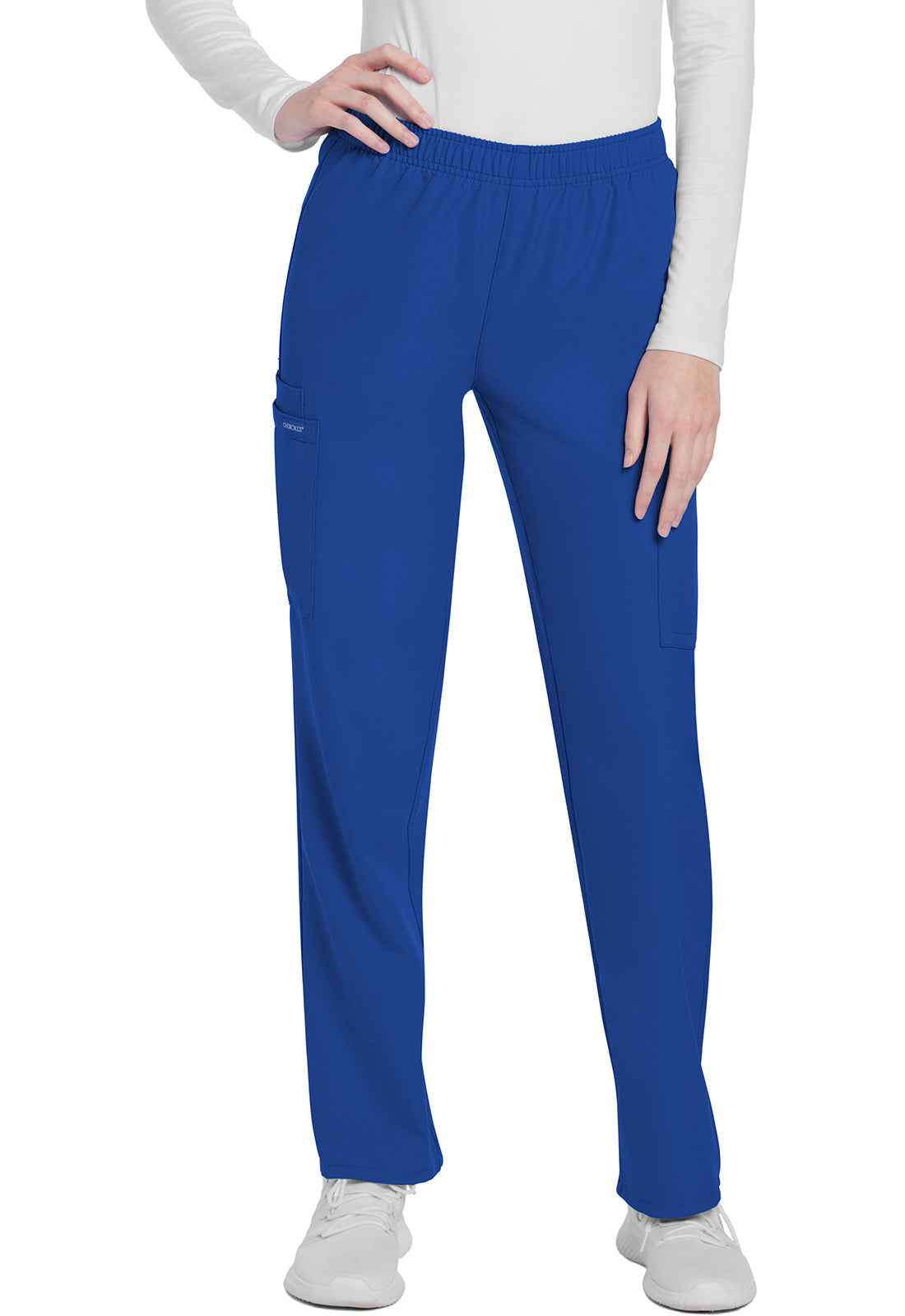 Women's Mid Rise Pull-on Slim Leg Cargo Pant - Royal