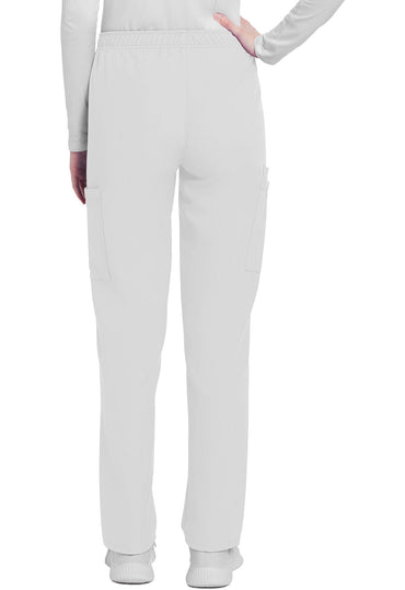 Women's Mid Rise Pull-on Slim Leg Cargo Pant - White