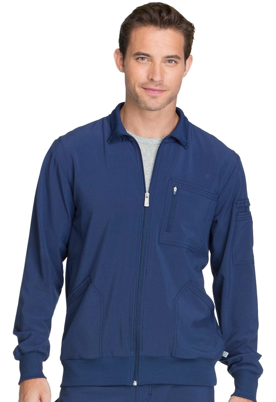 Men's Men's Zip Front Jacket - Navy