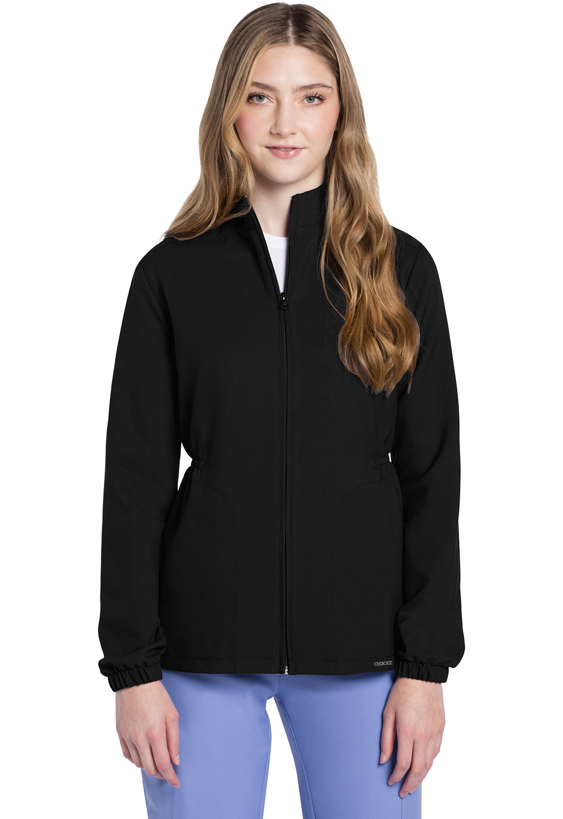 Women's Zip Front Anorak Jacket - Black