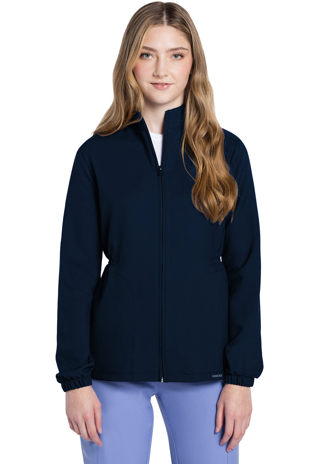 Women's Zip Front Anorak Jacket - Navy