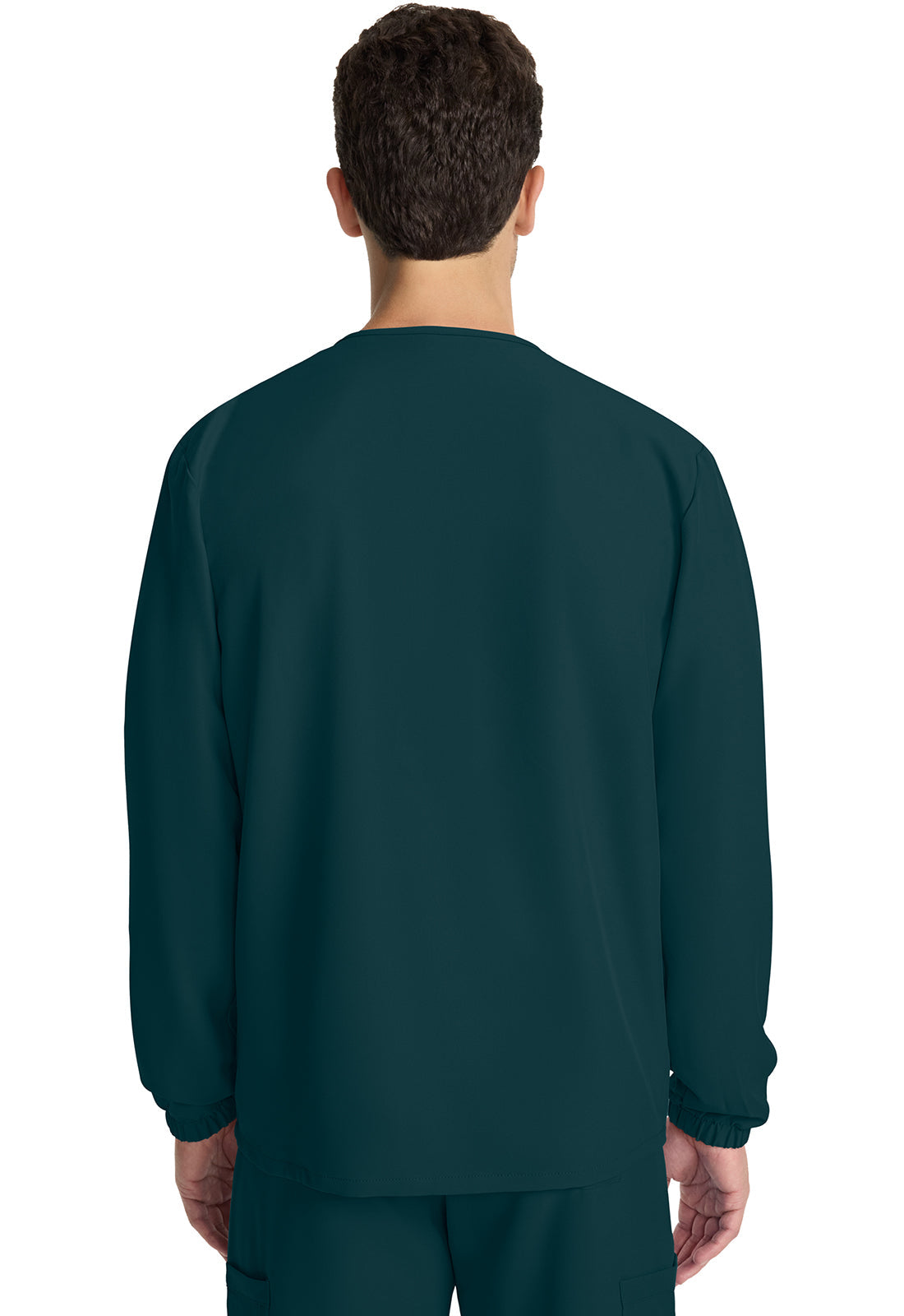 Unisex Unisex Snap Front Warm Up Jacket - Caribbean Blue