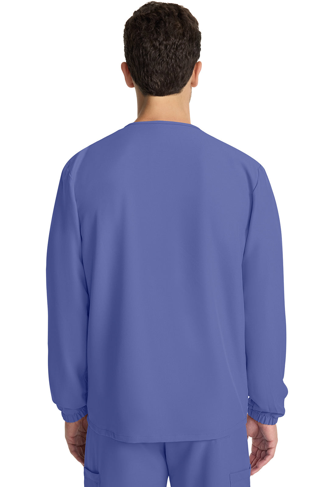 Unisex Unisex Snap Front Warm Up Jacket - Ciel