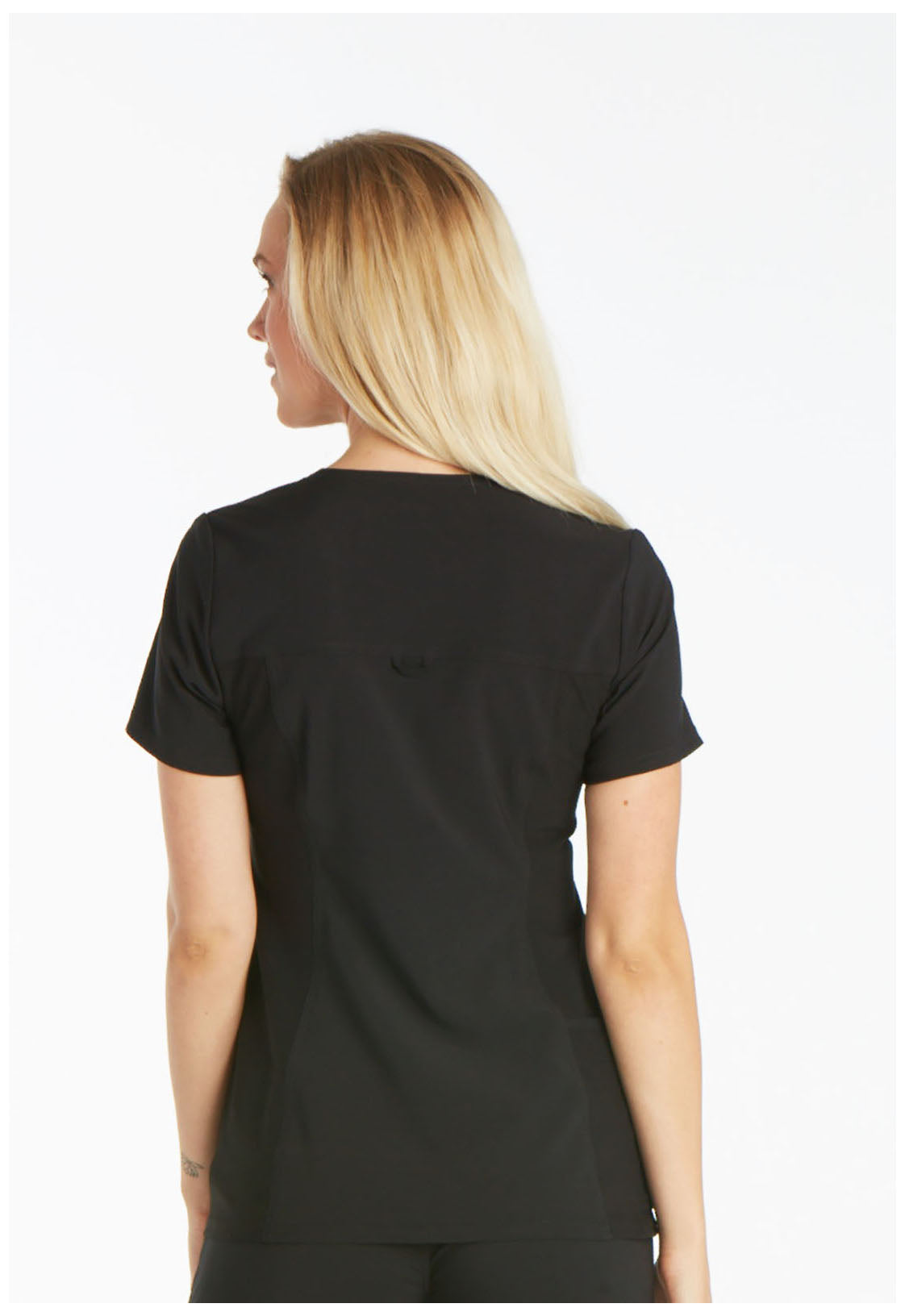 Women's V-Neck Top - Black