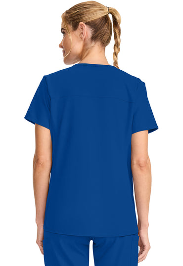 Women's  Maternity Mock Wrap V-Neck Top - Galaxy Blue