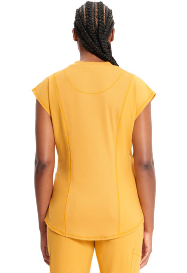 Women's Mock Neck Top - Gold Rush