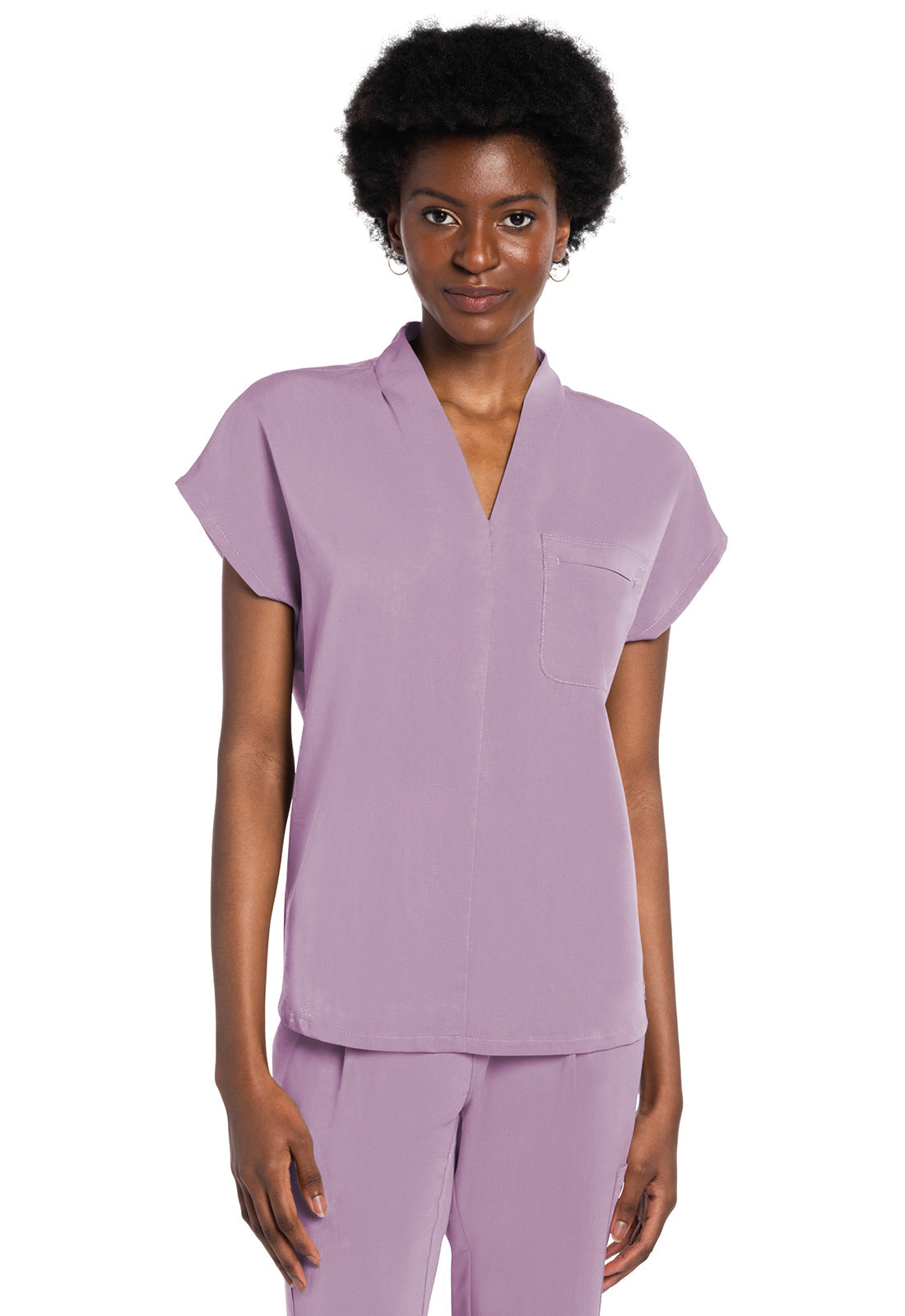 Women's V-Neck Tuckable Top - Mauve Haze