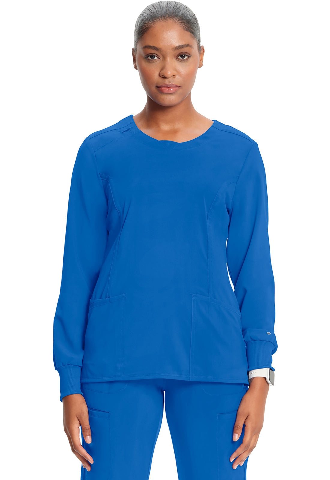 Women's Long Sleeve Round Neck Top - Royal
