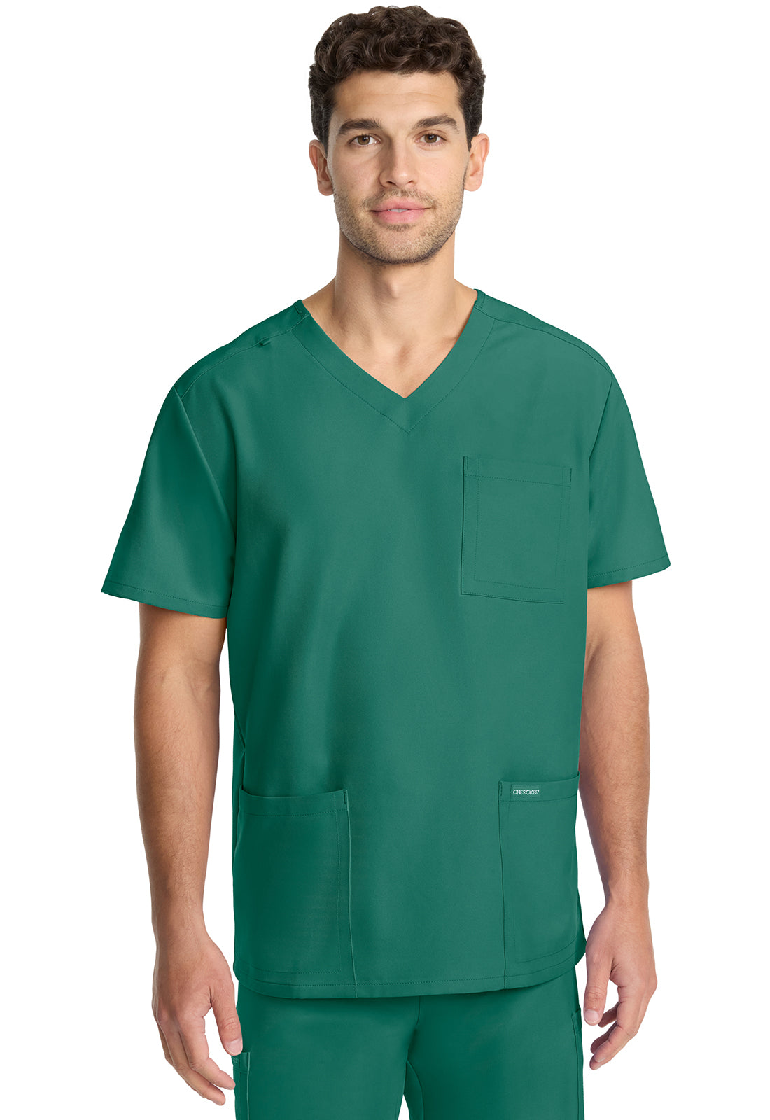 Men's Men's Tuck-in V-Neck Top - Hunter Green