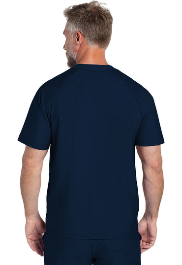 Men's Men's Quarter Zip Henley Top - Navy