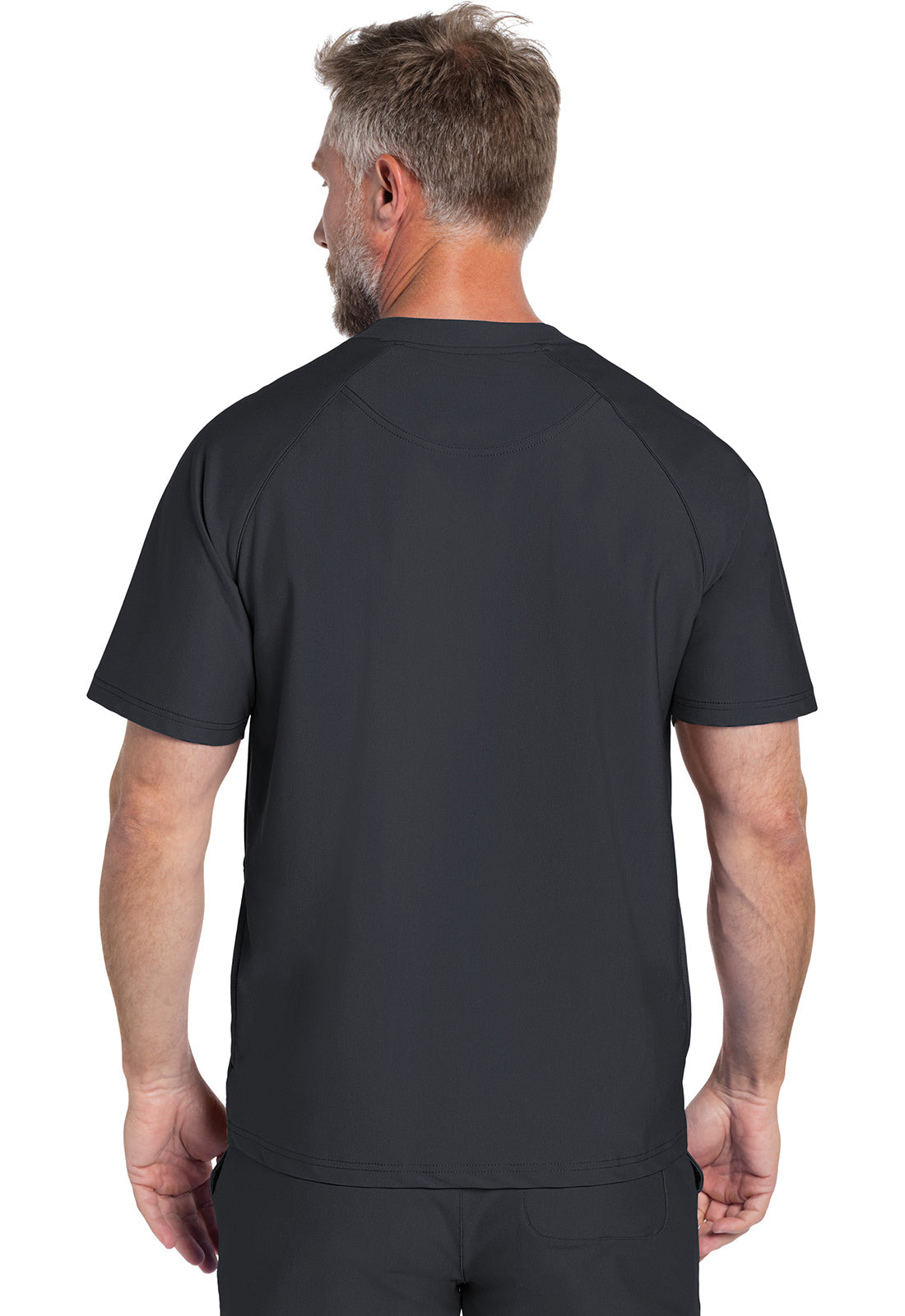 Men's Men's Quarter Zip Henley Top - Pewter