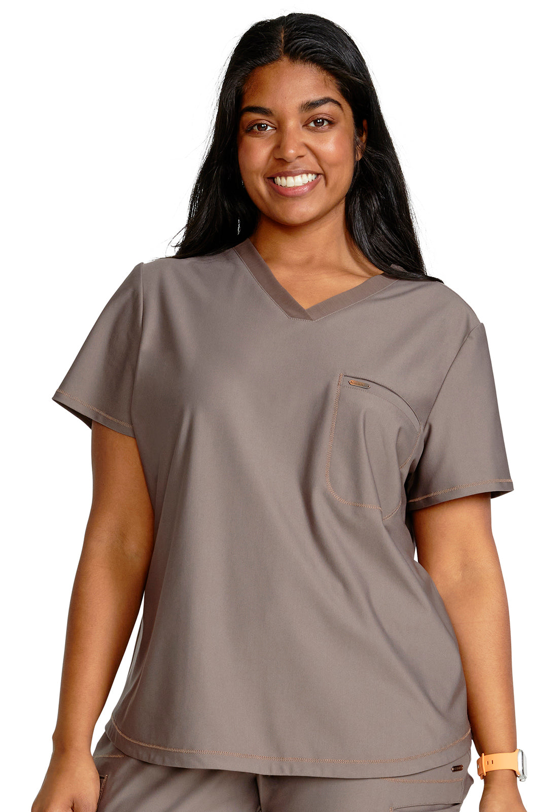 Women's Tuckable V-Neck Top - Iron
