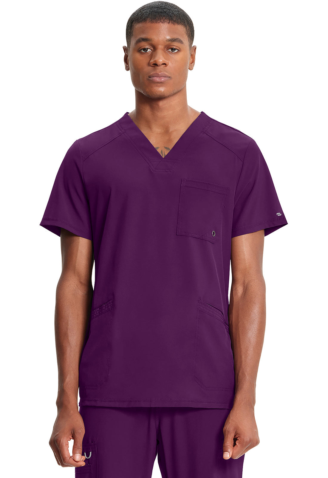 Men's Men's V-Neck Top - Eggplant