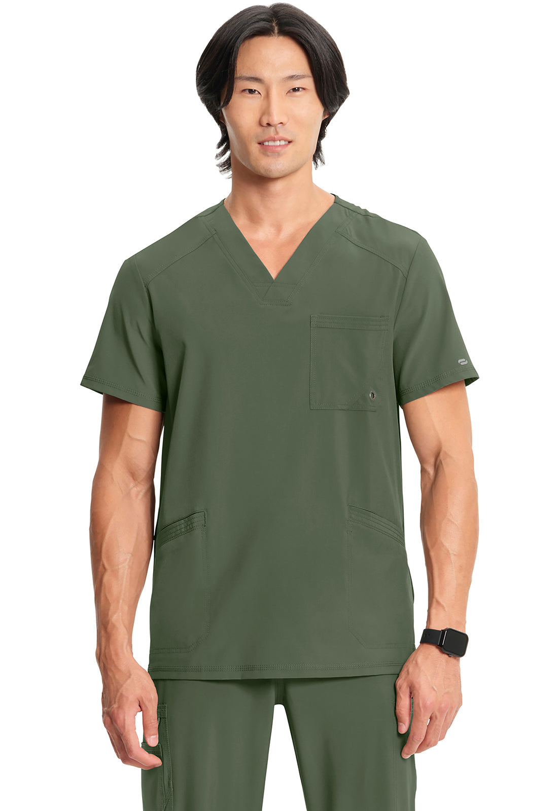 Men's Men's V-Neck Top - Olive