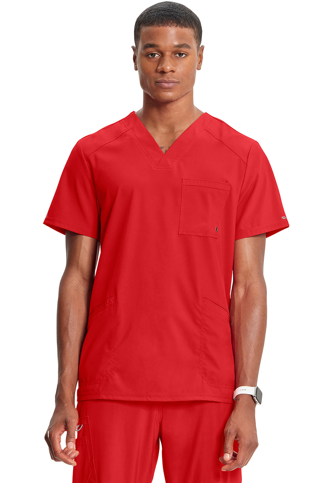 Men's Men's V-Neck Top - Red