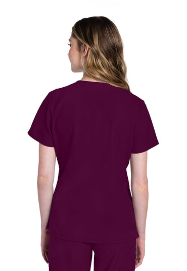 Women's V-Neck Top - Wine