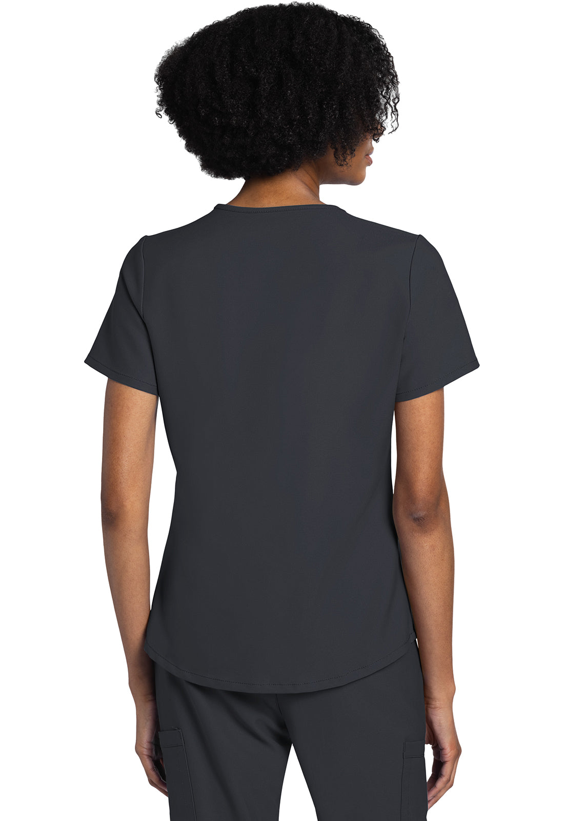 Women's V-Neck Top - Pewter