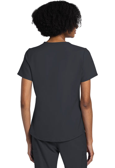 Women's V-Neck Top - Pewter