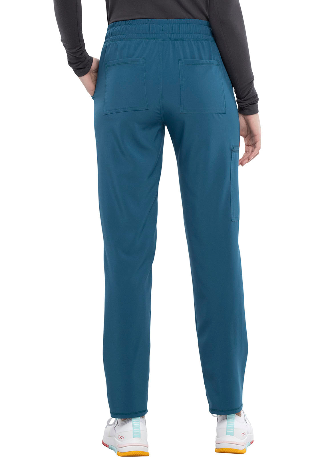 Women's Mid Rise Drawstring Tapered Leg Pant - Caribbean Blue