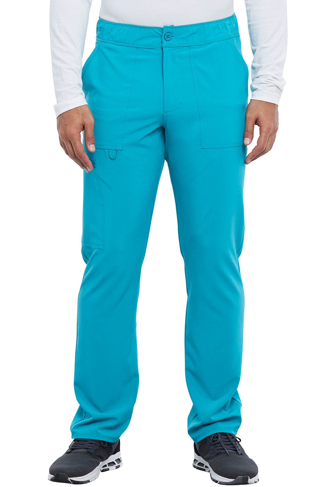 Men's Fly Front Cargo Pant - Teal Blue