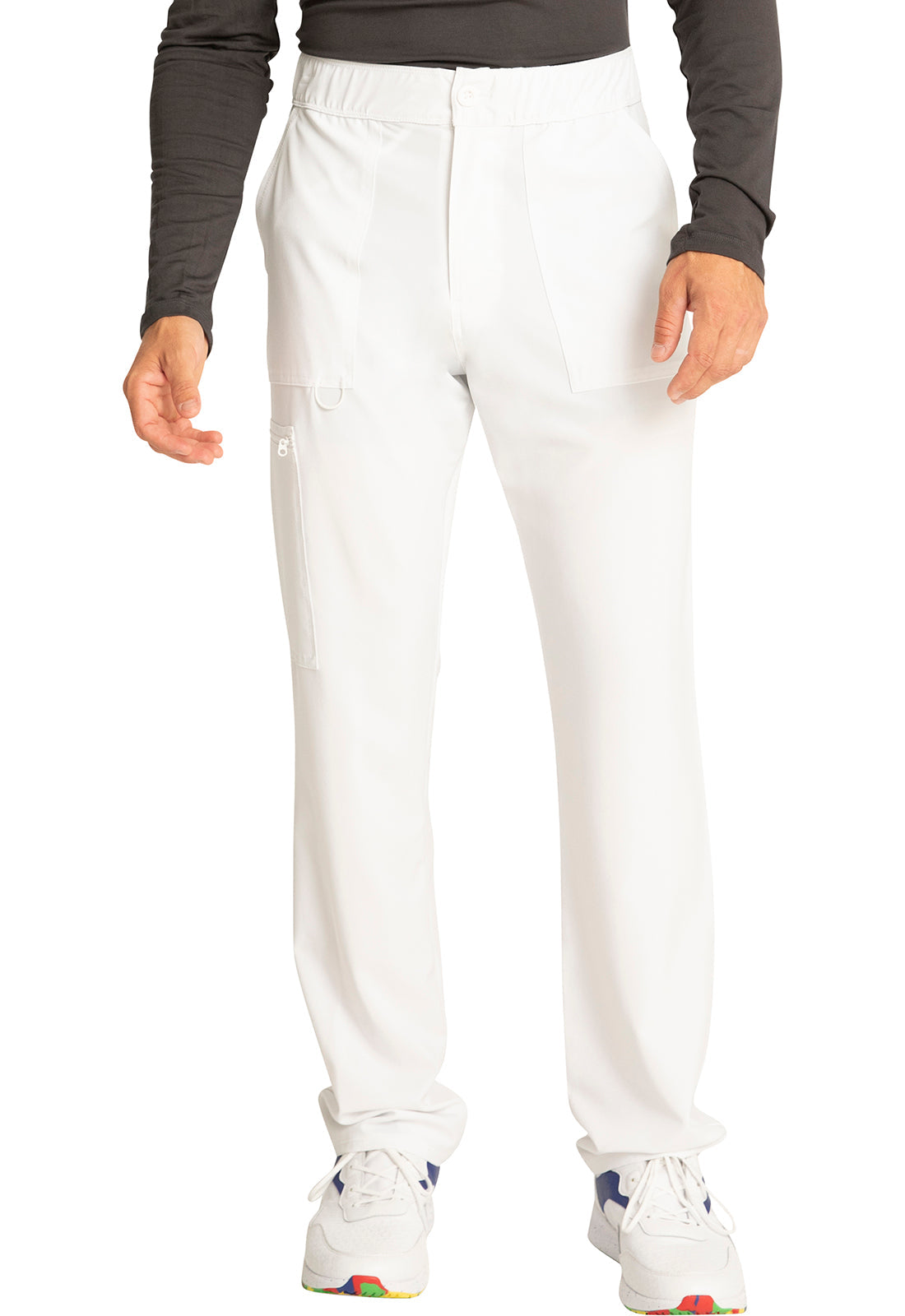 Men's Fly Front Cargo Pant - White