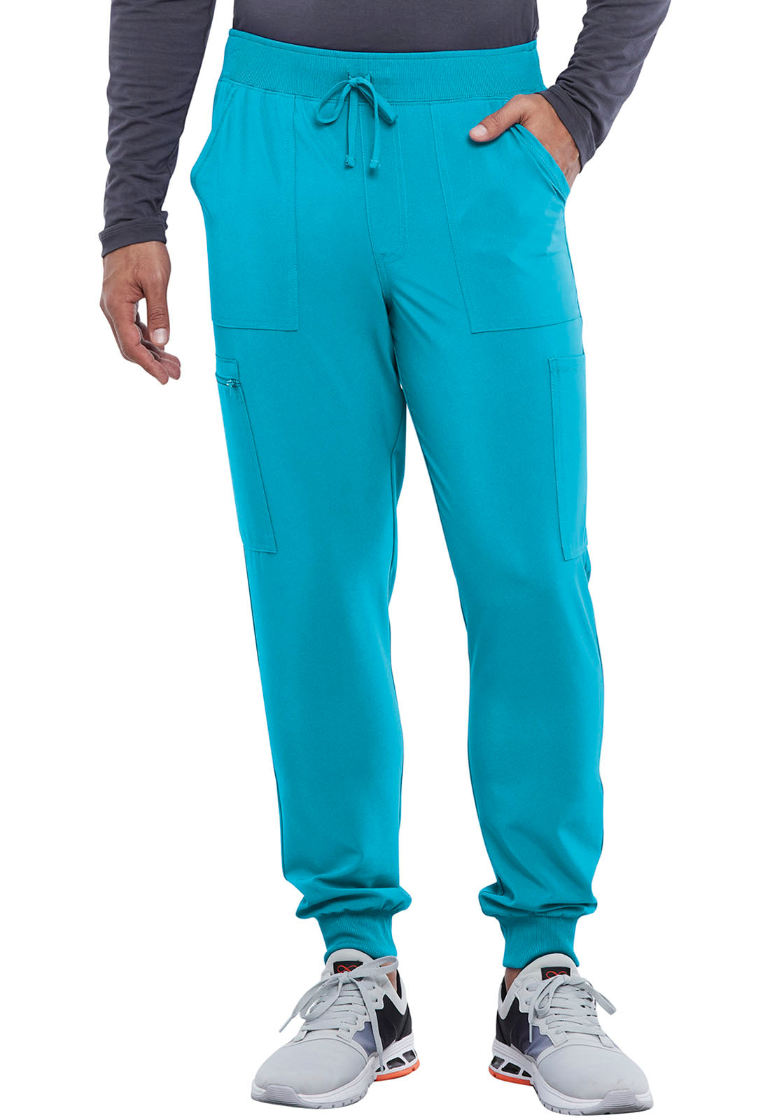 Men's Men's Mid Rise Jogger - Teal Blue