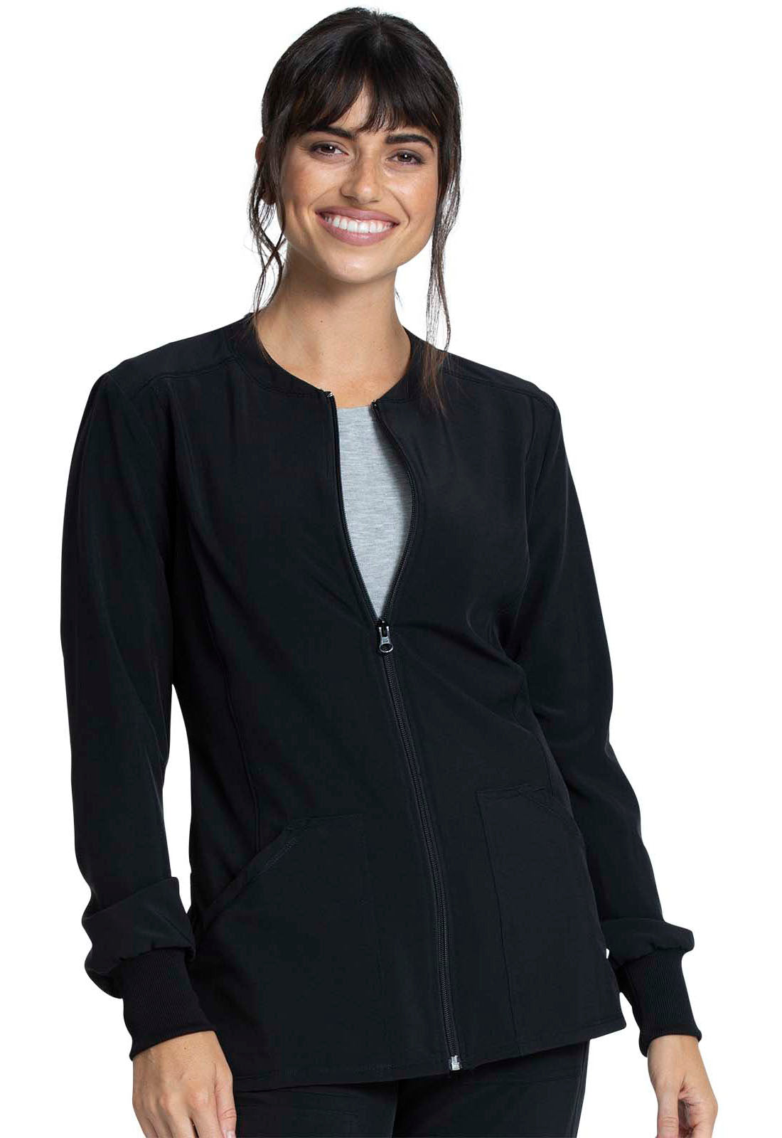 Women's Zip Front Jacket - Black