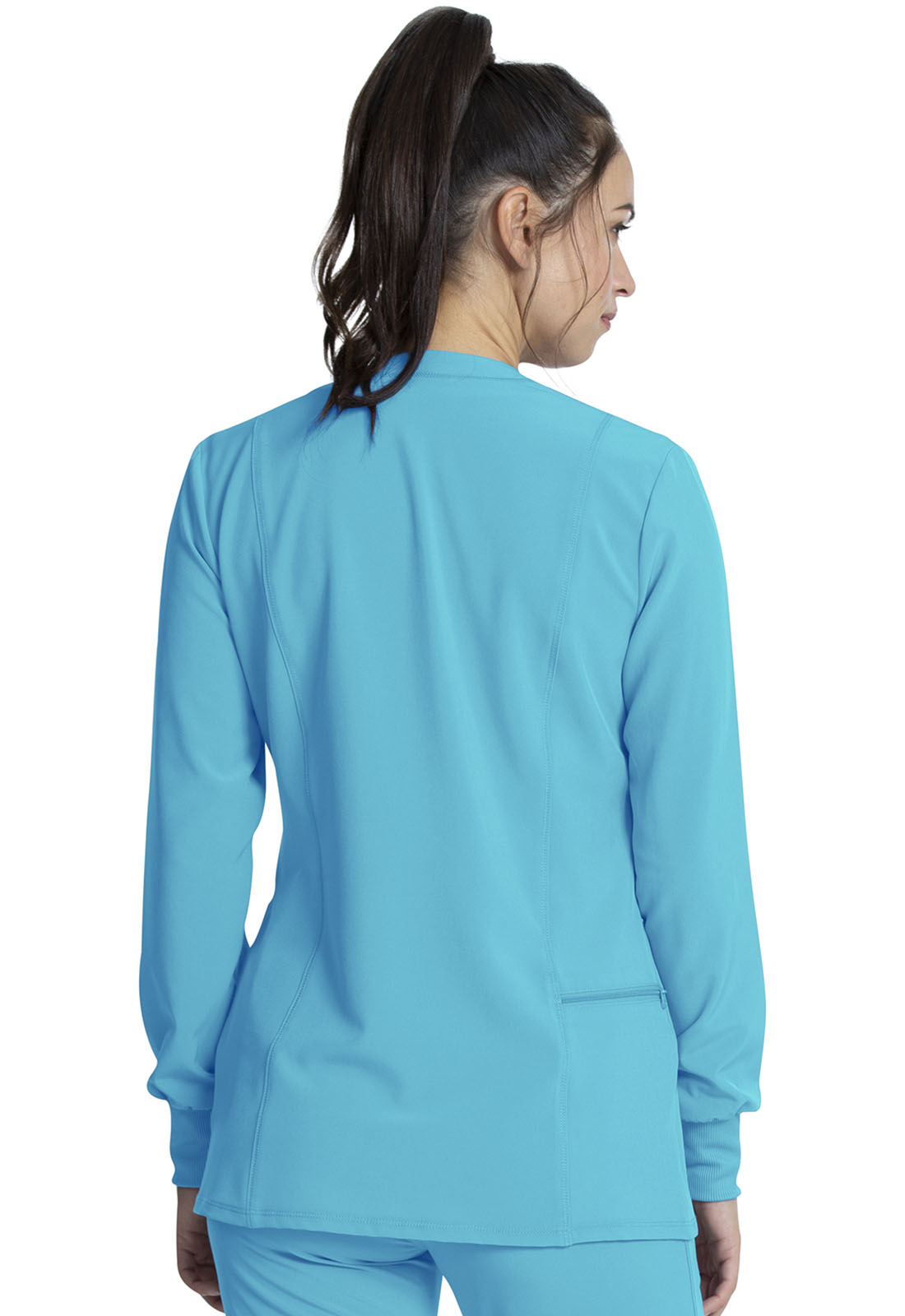 Women's Zip Front Jacket - Teal Blue