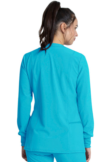 Women's Zip Front Jacket - Teal Blue