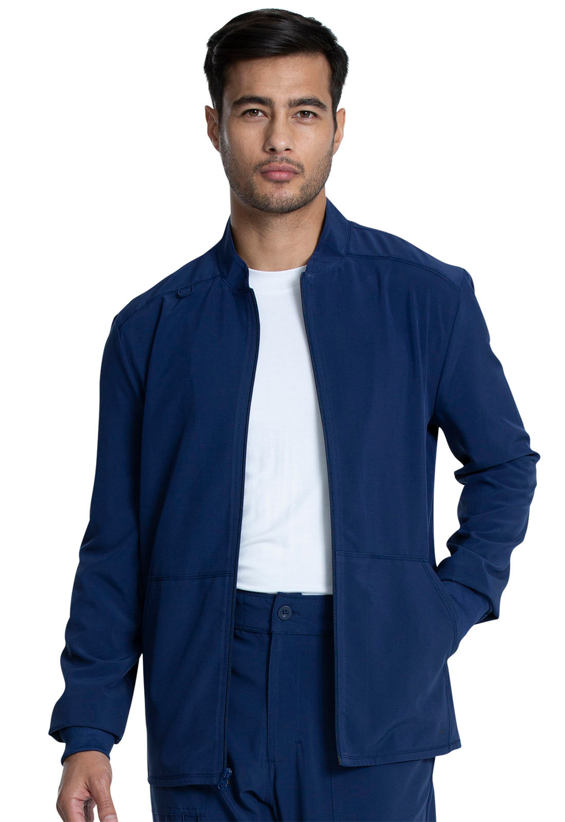 Men's Men's Zip Front Jacket - Navy