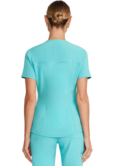 Women's V-Neck Top - Aqua Cove